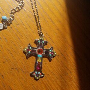 FIREFLY CROSS NECKLACE